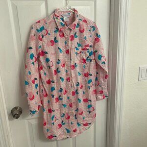 The Company Store Sleep NWOT Night Shirt Lightweight Cotton Size M